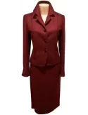 Laine de vente en ligne costume bordeaux *