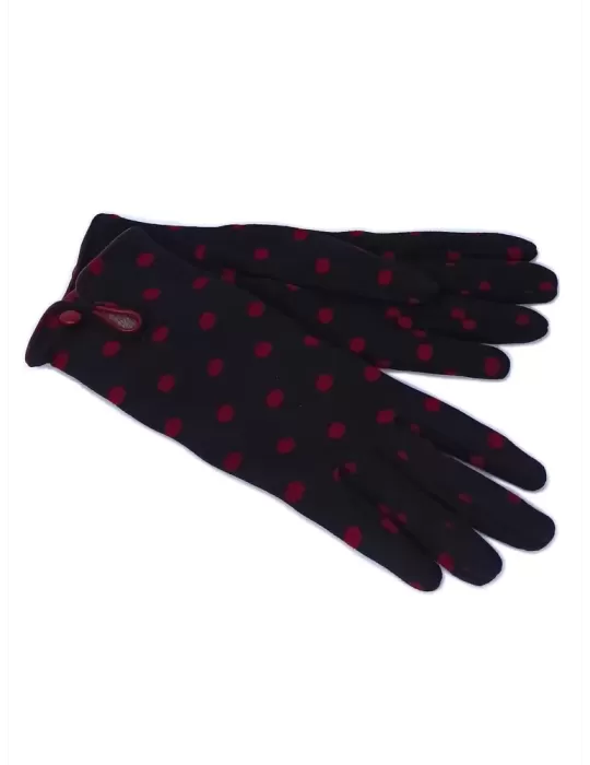 Bottega del Guanto | Cotton gloves cashmere lining and leather profile