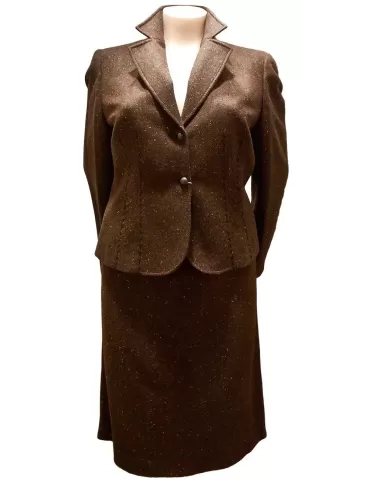 Brown tweed suit