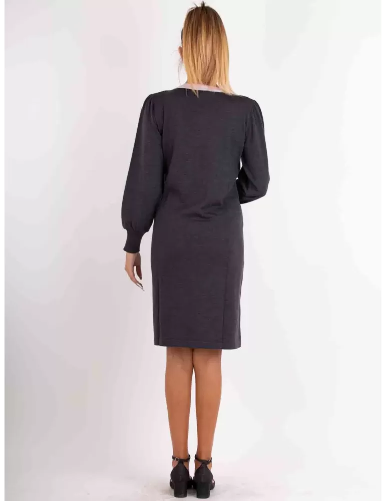 Francesca Mercuriali A/I 2023-24 | Abito bon ton pura lana fino tg 60