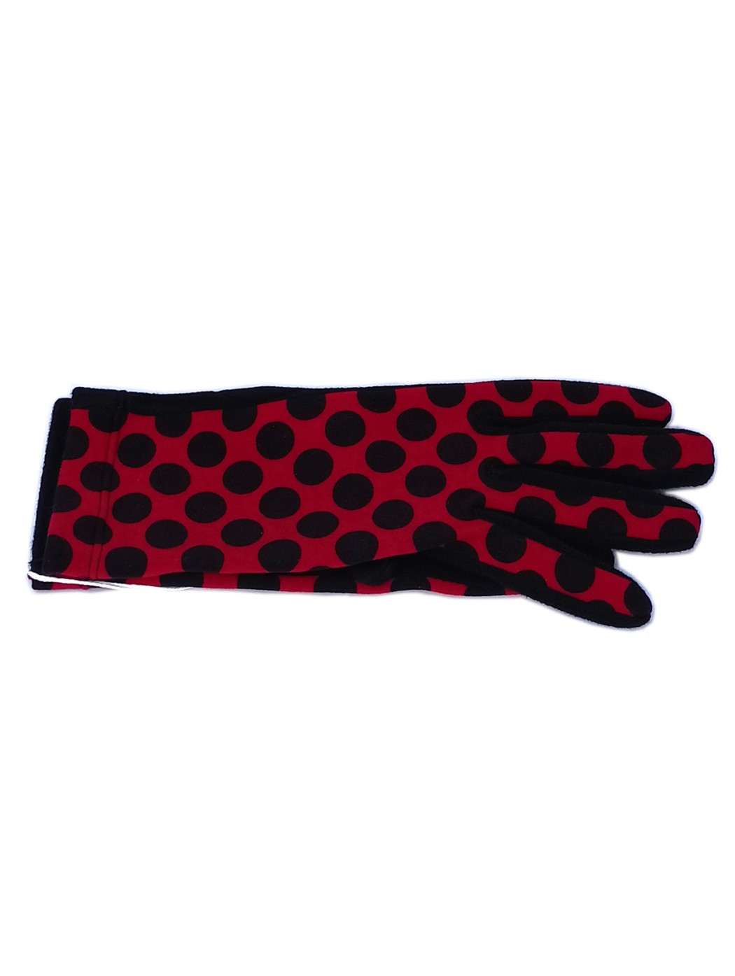 Black and red polka dots...