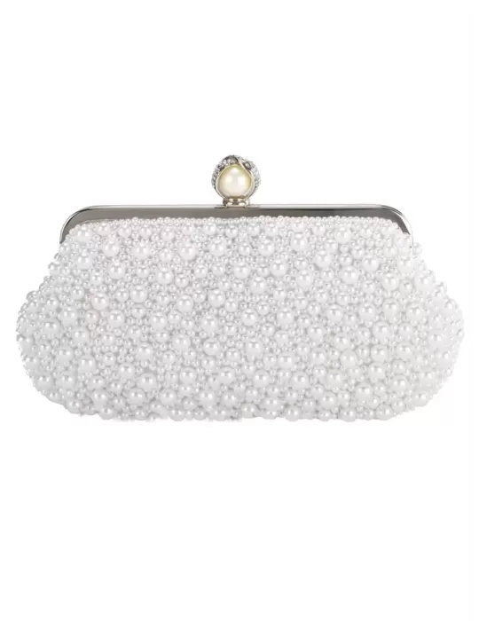 Anna Cecere bags | Borsa pasticcino bag di perle bianco ottico acx704 Anna Cecere bags | Borsa pasticcino bag di perle bianco ottico acx704
