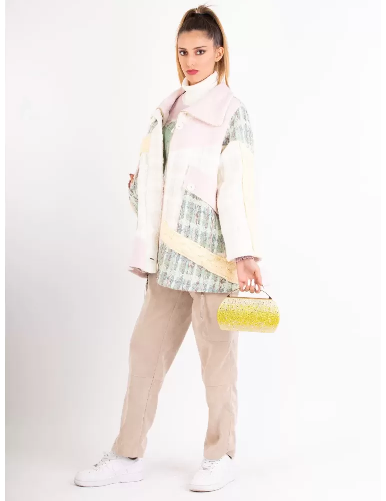 Tricot Chic | Pantaloni cargo velluto millerighe beige fino alla tg 52