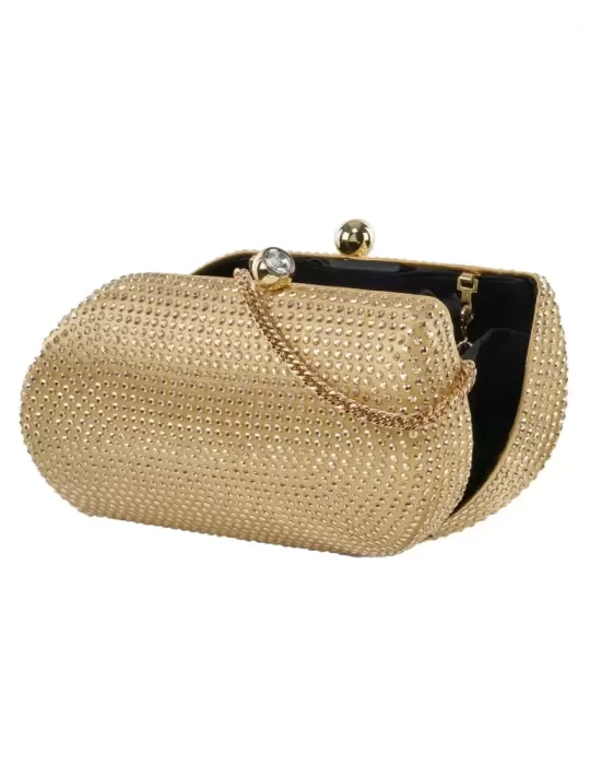 Anna Cecere lilac pink studs formal jewel bag aca644
