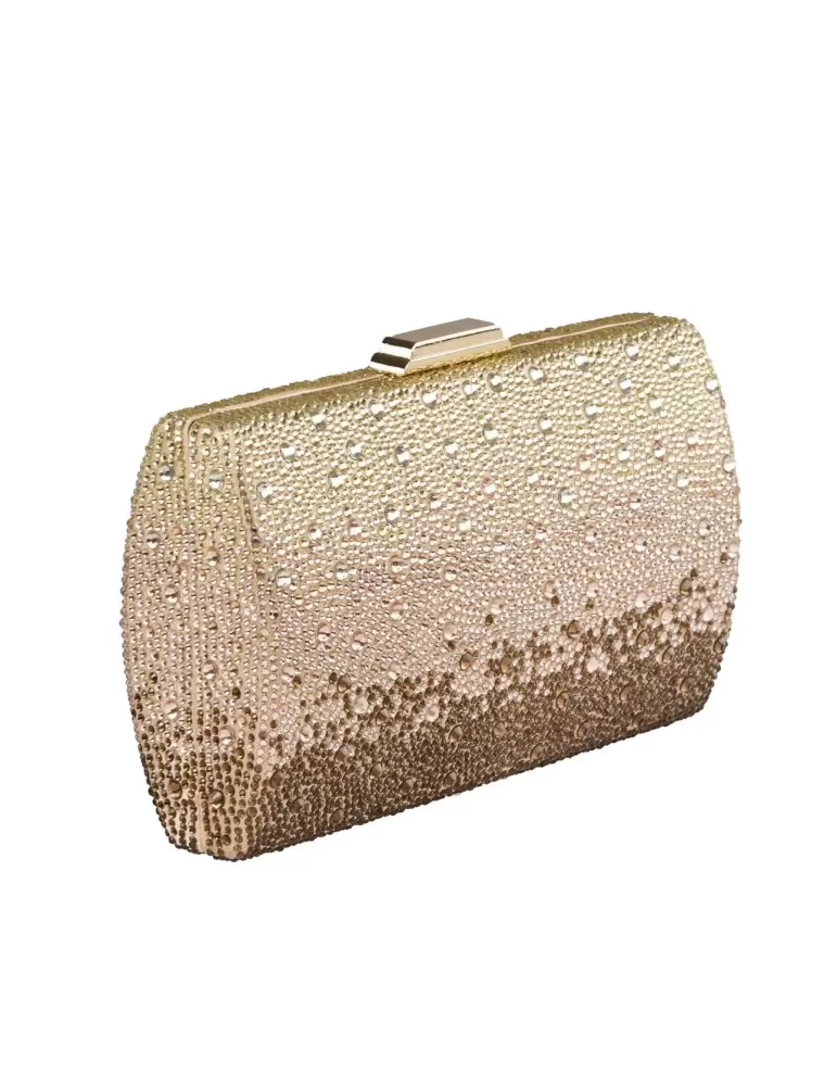 Anna Cecere bags | Borsa gioiello bronzo oro strass iridescenti aca629