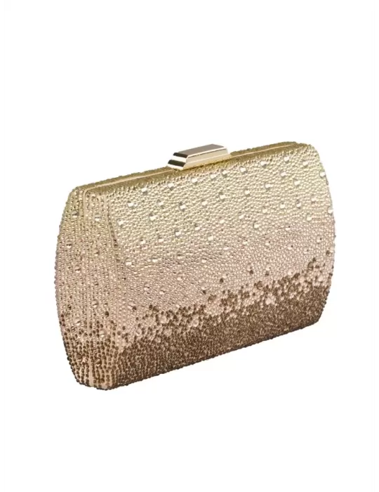 Anna Cecere bags | Borsa gioiello bronzo oro strass iridescenti aca629