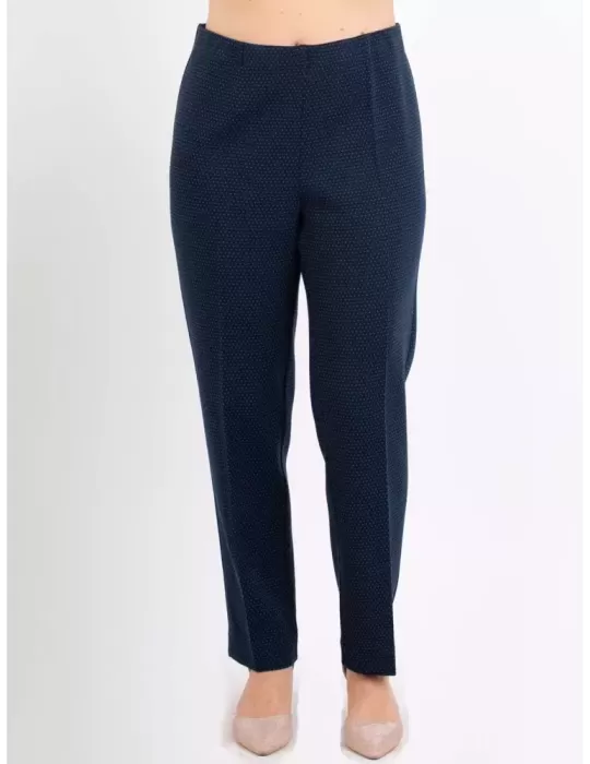 Aldo Colombo online | Pantaloni pura lana blu microfantasia verde Aldo Colombo online | Pantaloni pura lana blu microfantasia verde