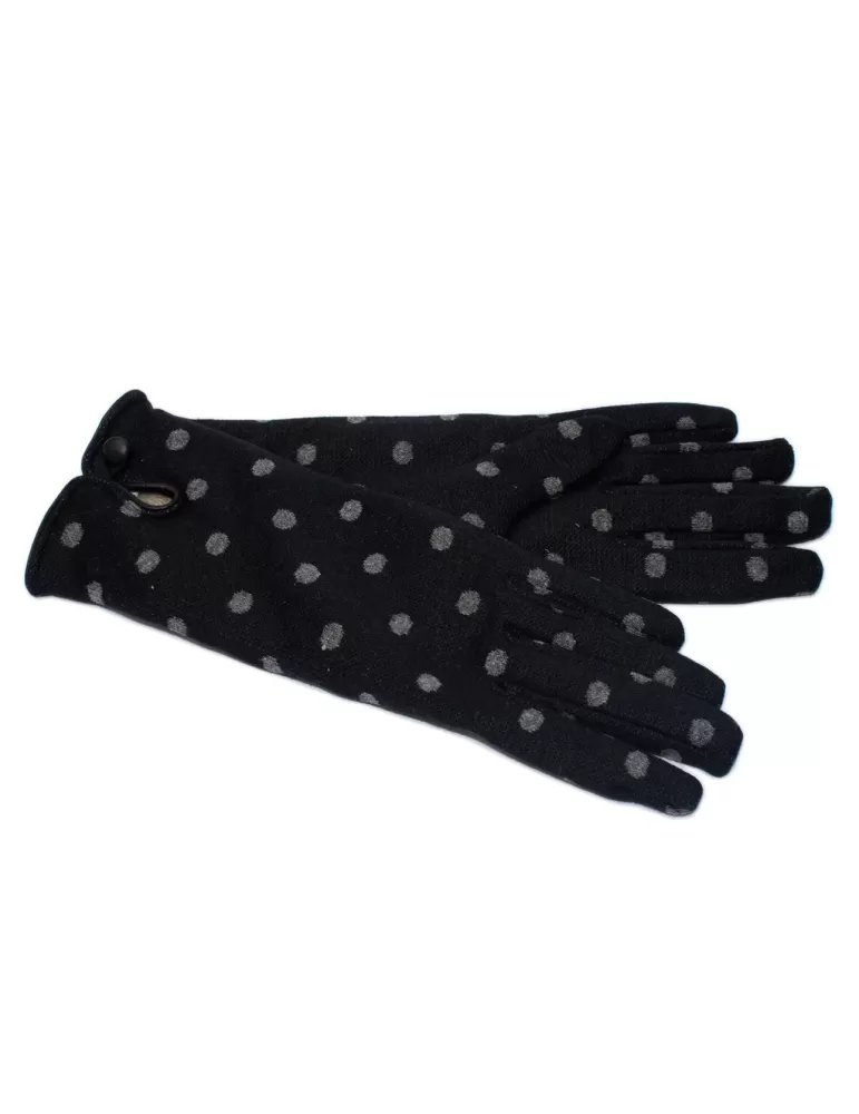 Bottega del Guanto | Cotton gloves cashmere lining and leather profile