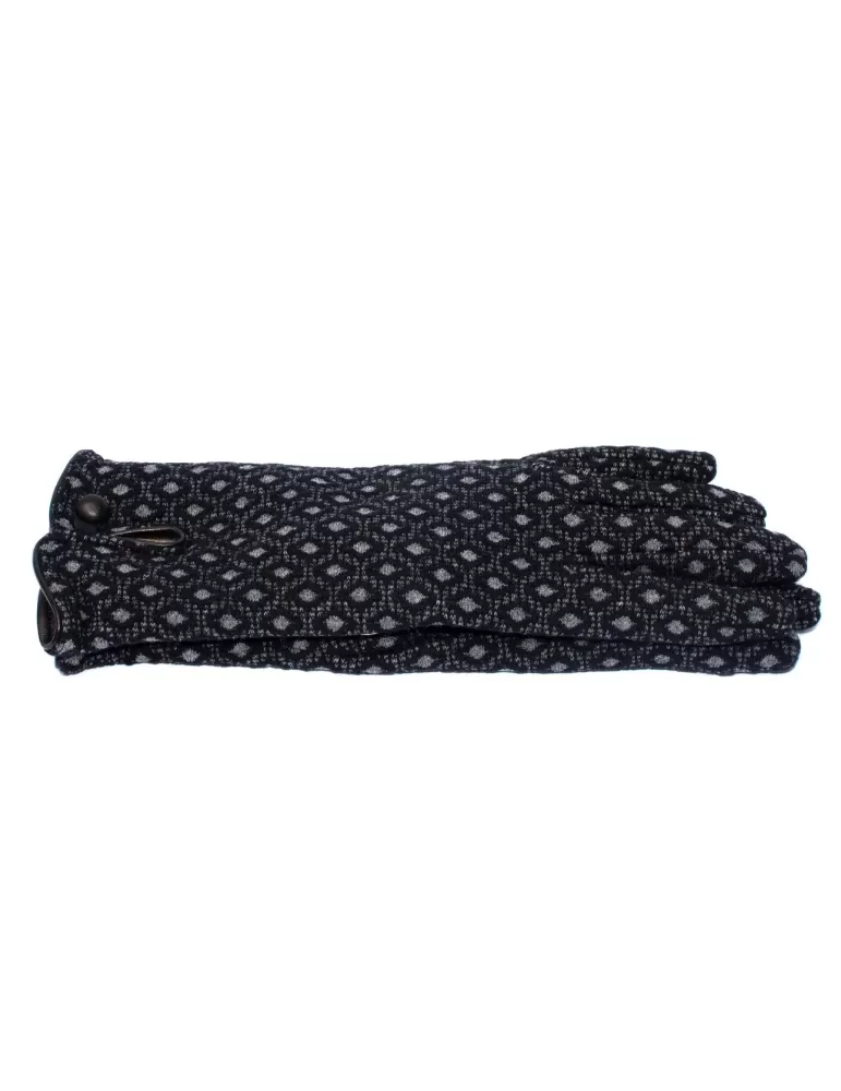 Bottega del Guanto | Cotton gloves cashmere lining and leather profile Bottega del Guanto | Cotton gloves cashmere lining and leather profile