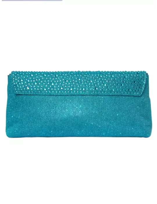 Anna Cecere bags | Borsa gioiello raso fucsia e strass multicolore aca0154