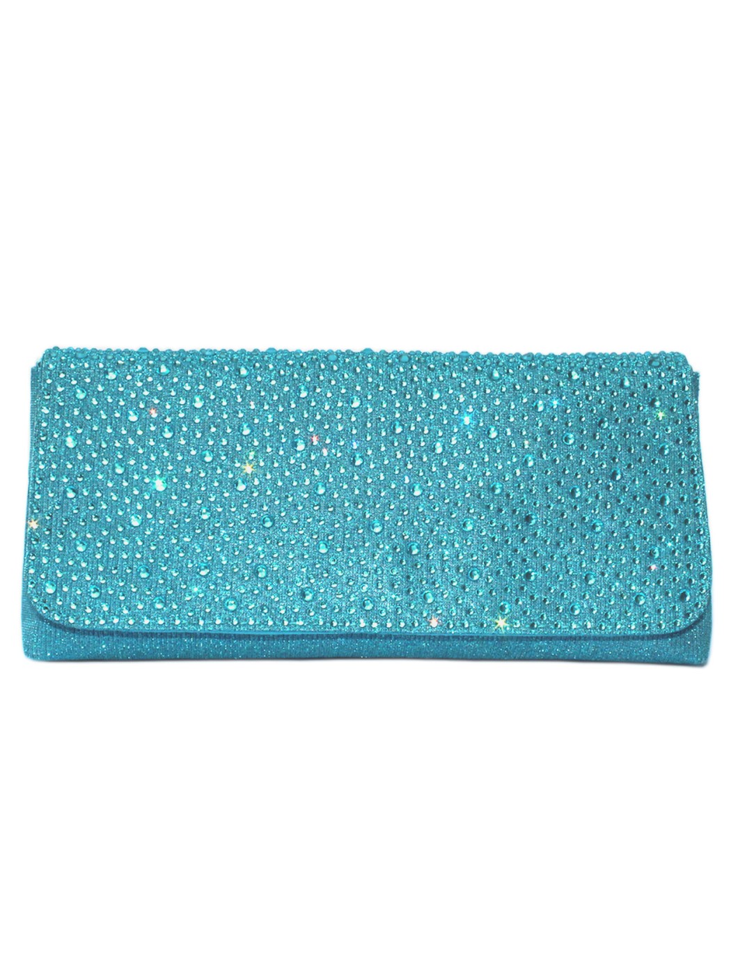 Lurex turquoise silk purse...