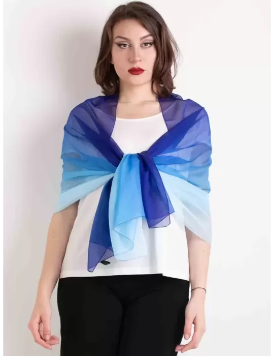 Sciarpa pareo chiffon stola bicolore sfumata rosa corallo copricostume Sciarpa pareo chiffon stola bicolore sfumata rosa corallo copricostume