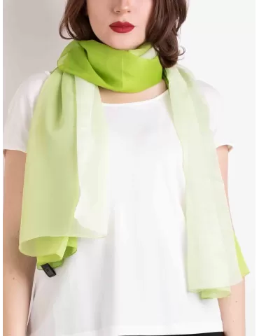 Green blended formal silk scarf shawl or beach robe sarong 2