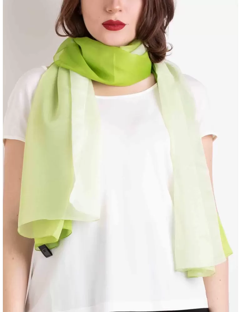 Stola Pareo Sciarpa di chiffon | Scialle sfumato verde chiaro