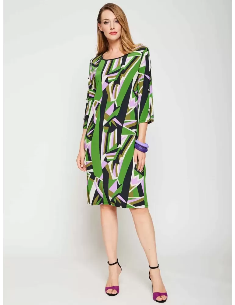 Francesca Mercuriali 2024 | Plus size black green tunic summer dress Francesca Mercuriali 2024 | Plus size black green tunic summer dress
