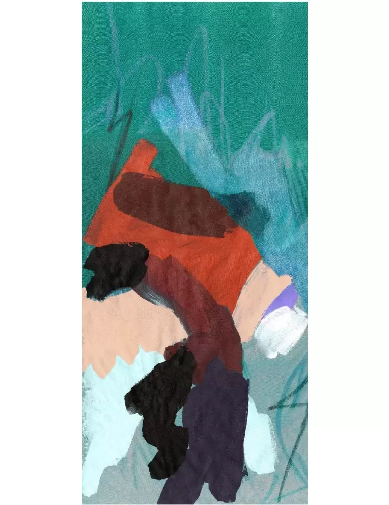 Green shadows modal large pashmina scarf Green shadows modal large pashmina scarf