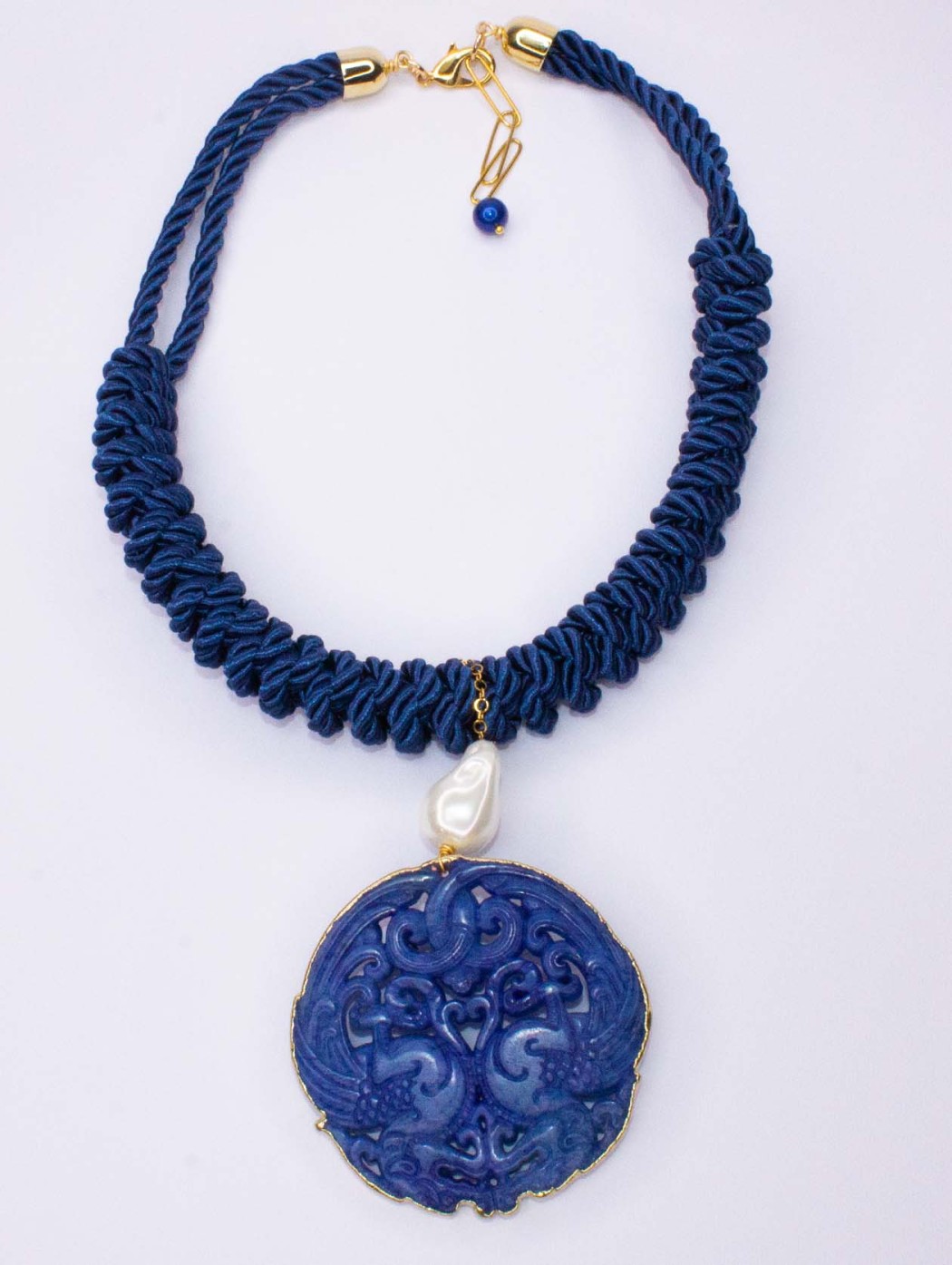 Blue pendant and mother of...