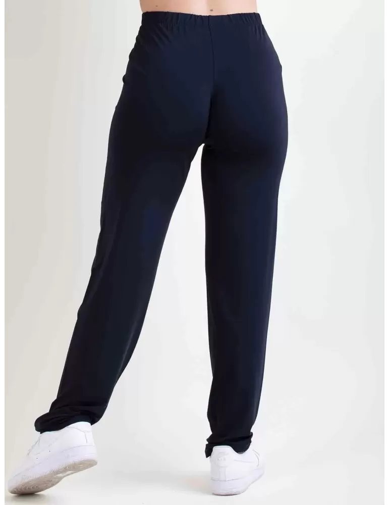 Mercuriali pull-on dark blue palazzo trousers