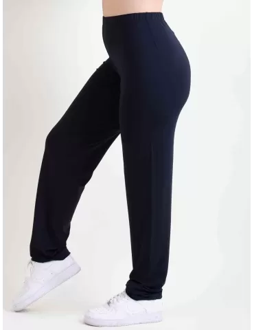 F. Mercuriali dark blue viscose pull-on cigarette trousers 2