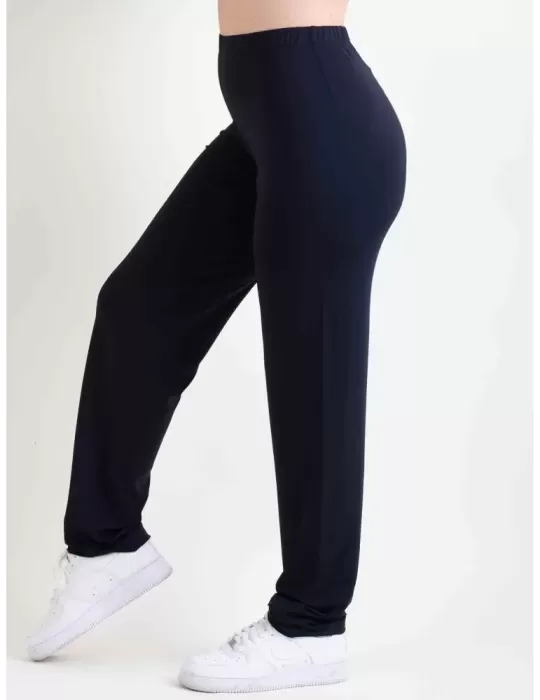 Francesca Mercuriali Pantaloni blu a sigaretta in jersey di viscosa