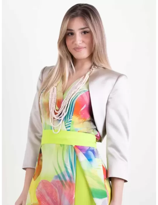 Vendita online Giacca corta bolero raso mikado Sonia Pena 1240103