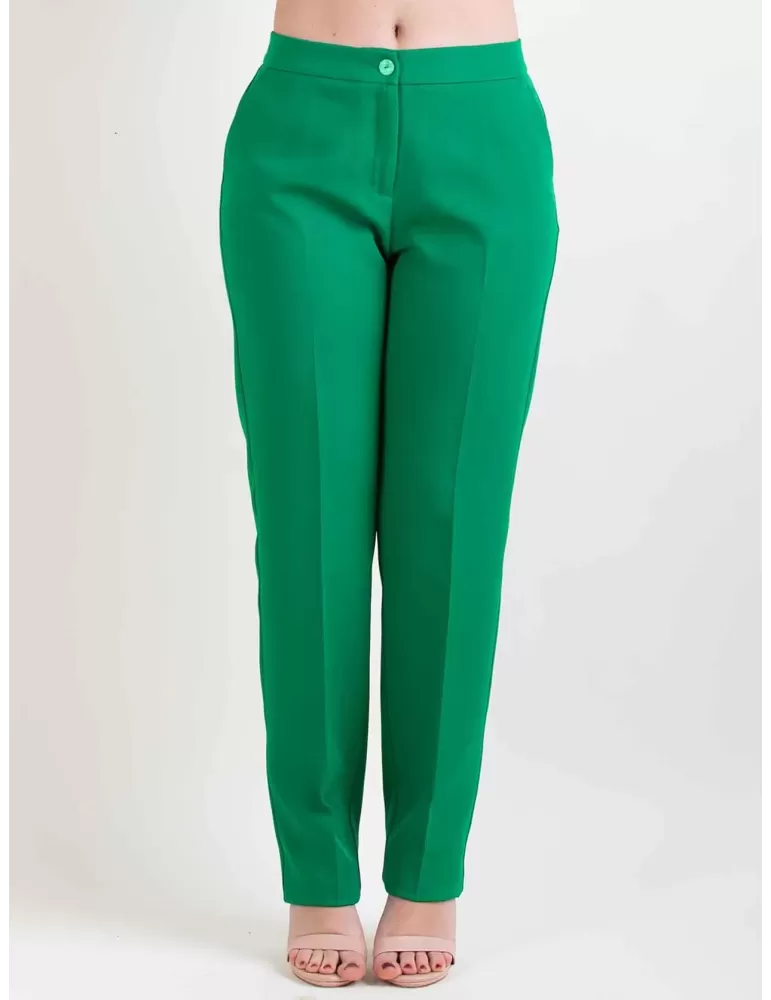 Paz Torras green tuxedo jacket with trousers suit