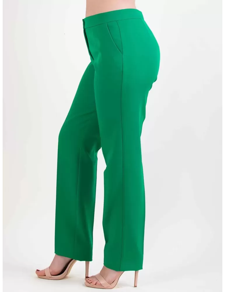 Paz Torras 2024 | green tuxedo jacket with trousers suit for women