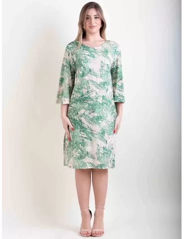 Frida Madè green sheath tunic summer dress