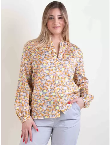 Amethist Abbigliamento Donna | Camicia mussola di cotone fino tg 52