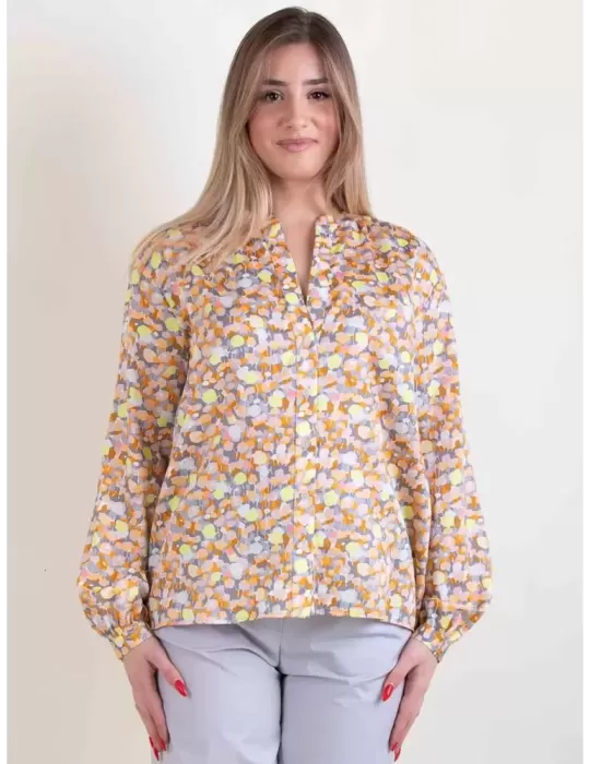 Amethist Abbigliamento Donna | Camicia mussola di cotone fino tg 52