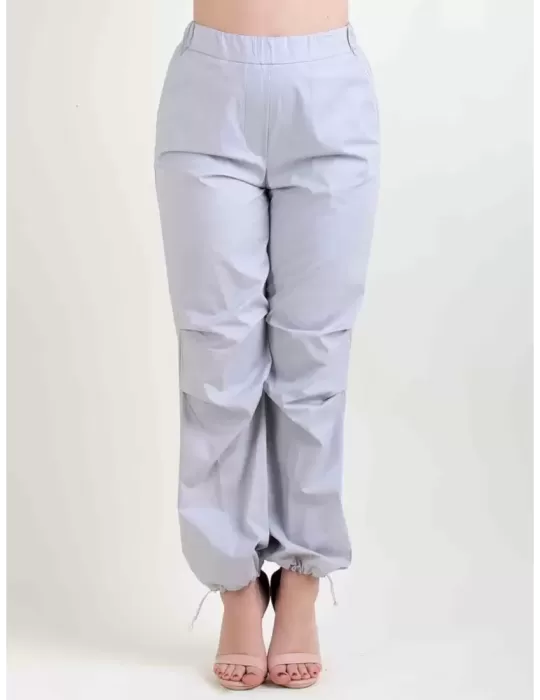 Pantaloni cargo in cotone grigio perla Amethist Abbracciavento boutique Pantaloni cargo in cotone grigio perla Amethist Abbracciavento boutique