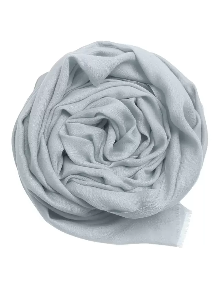 Pearl grey modal and cashmere large pashmina scarf Pearl grey modal and cashmere large pashmina scarf