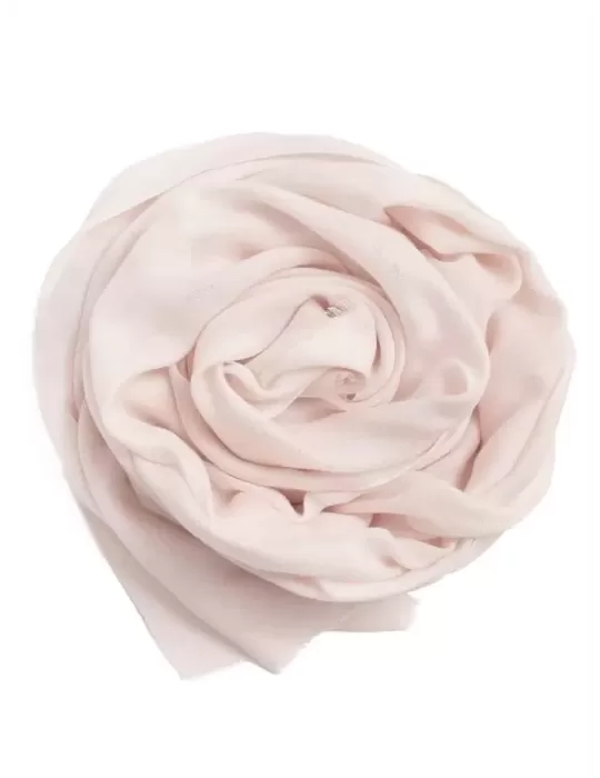 Nicki Colombo | Plain pink modal and cashmere large pashmina scarf