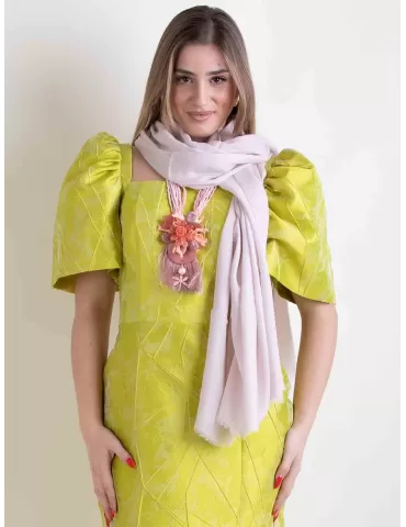 Nicki Colombo 2024 | Sciarpa stola pashmina misto cashmere rosa cipria