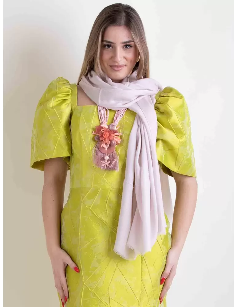 Nicki Colombo | Plain pink modal and cashmere large pashmina scarf Nicki Colombo | Plain pink modal and cashmere large pashmina scarf