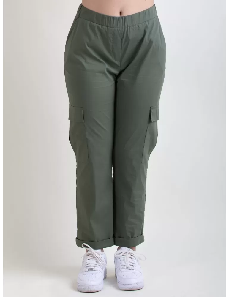 Rubamori military green cotton cargo trousers Rubamori military green cotton cargo trousers