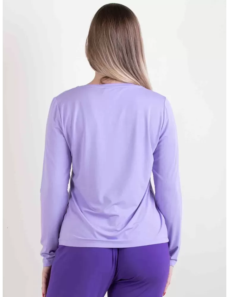 Maglia lilla filato naturale bambù fino taglia 52 | Amethist 2024