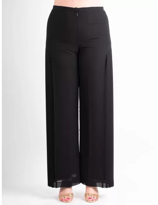 Evassè by Costura Europea | Pantaloni palazzo neri seta fino alla 54 Evassè by Costura Europea | Pantaloni palazzo neri seta fino alla 54