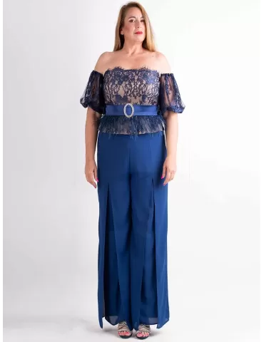 Sonia Pena blue lace bodice...