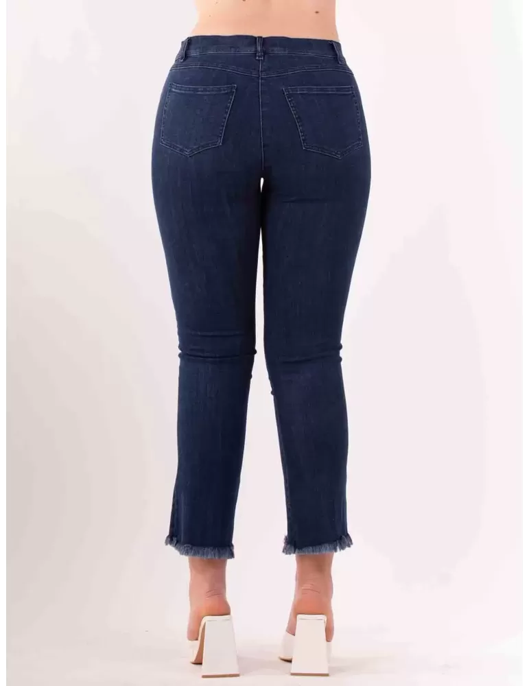 Volpato Abbigliamento donna | Pantaloni blu jeans a zampa fino alla 58