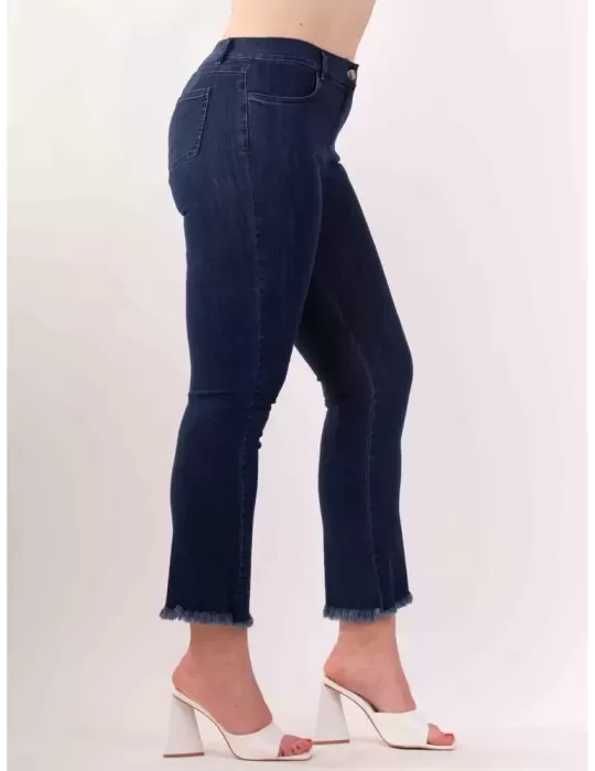 Volpato Abbigliamento donna | Pantaloni blu jeans a zampa fino alla 58