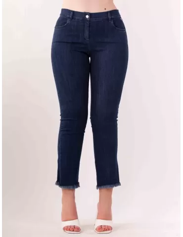 Volpato Italy bodycon dark blue push-up jeans trousers