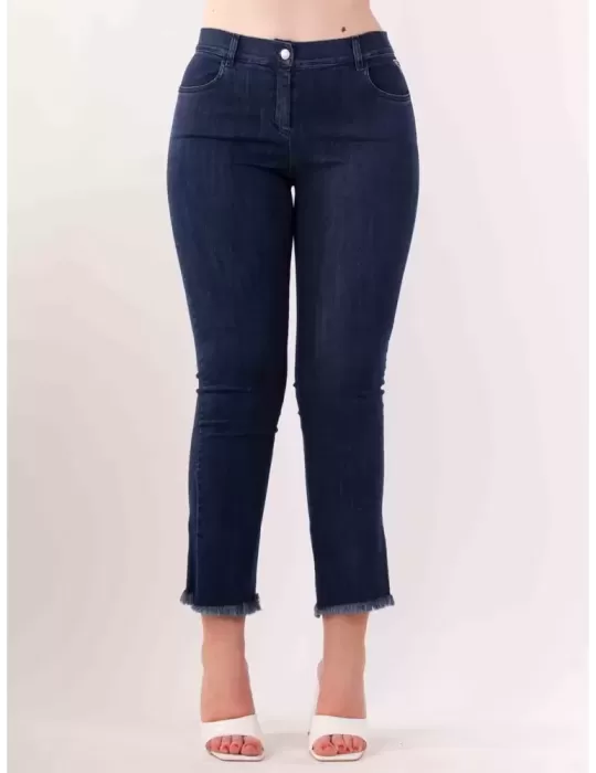 Volpato Abbigliamento donna | Pantaloni blu jeans a zampa fino alla 58 Volpato Abbigliamento donna | Pantaloni blu jeans a zampa fino alla 58