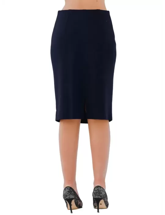 Shopping Aldo Colombo plus size black skirt thick merino wool