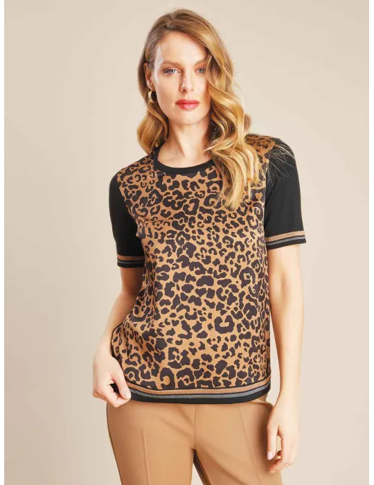 Piero Moretti | Twinset bomber maculato lana e seta fino alla tg 56