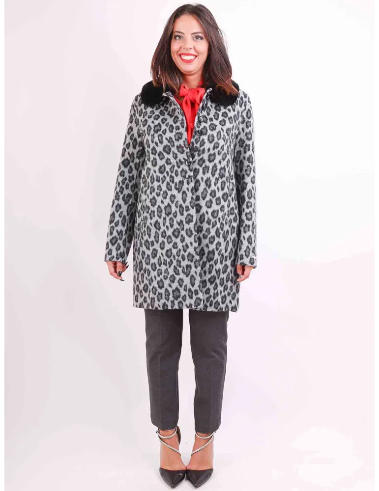 Piero Moretti  | Cappotto corto spolverino lana double blu fino tg 56