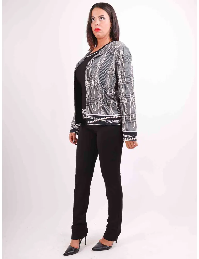 Piero Moretti F/W 2024-25  | Black and white formal two pieces twinset