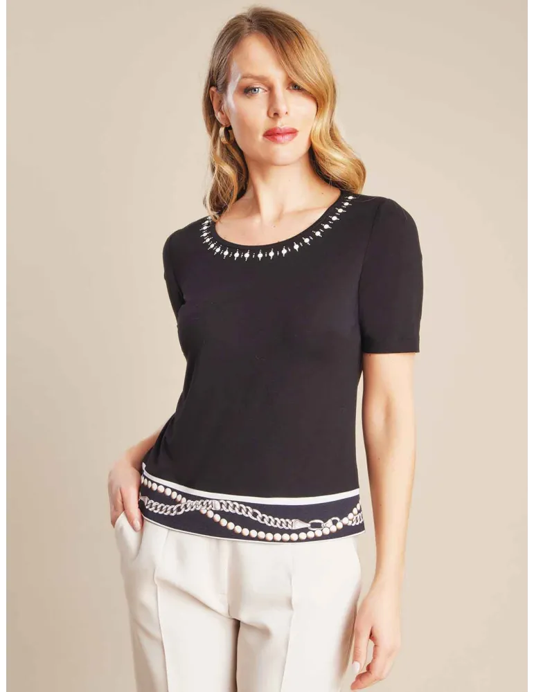 Piero Moretti F/W 2024-25  | Black and white formal two pieces twinset