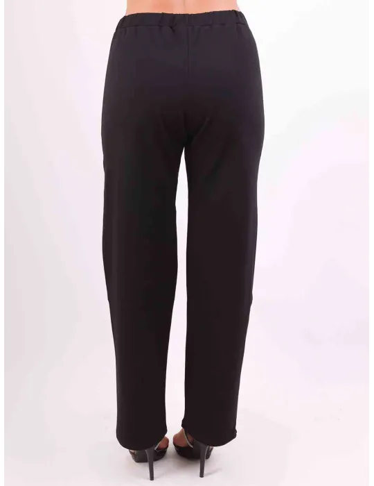 Francesca Mercuriali | Black and gold hoodie tracksuit with rhinestones