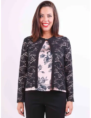 Piero Moretti black and white printed two pieces twinset